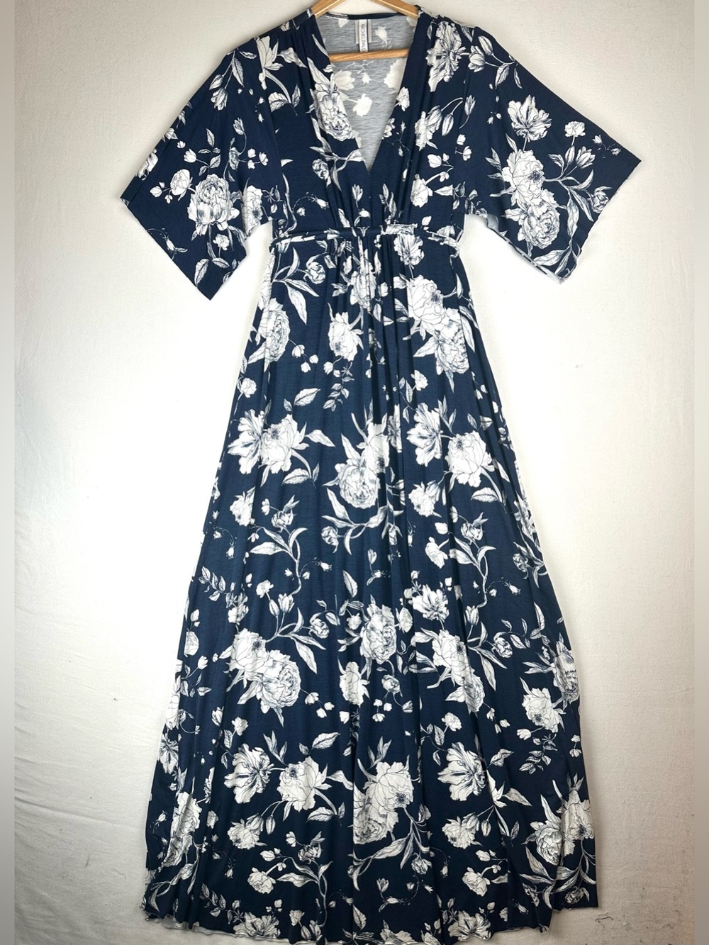 Rachel Pally Empire Waist Floral Maternity Maxi Dress Caftan Stretch